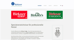 Desktop Screenshot of birkner.de