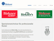 Tablet Screenshot of birkner.de